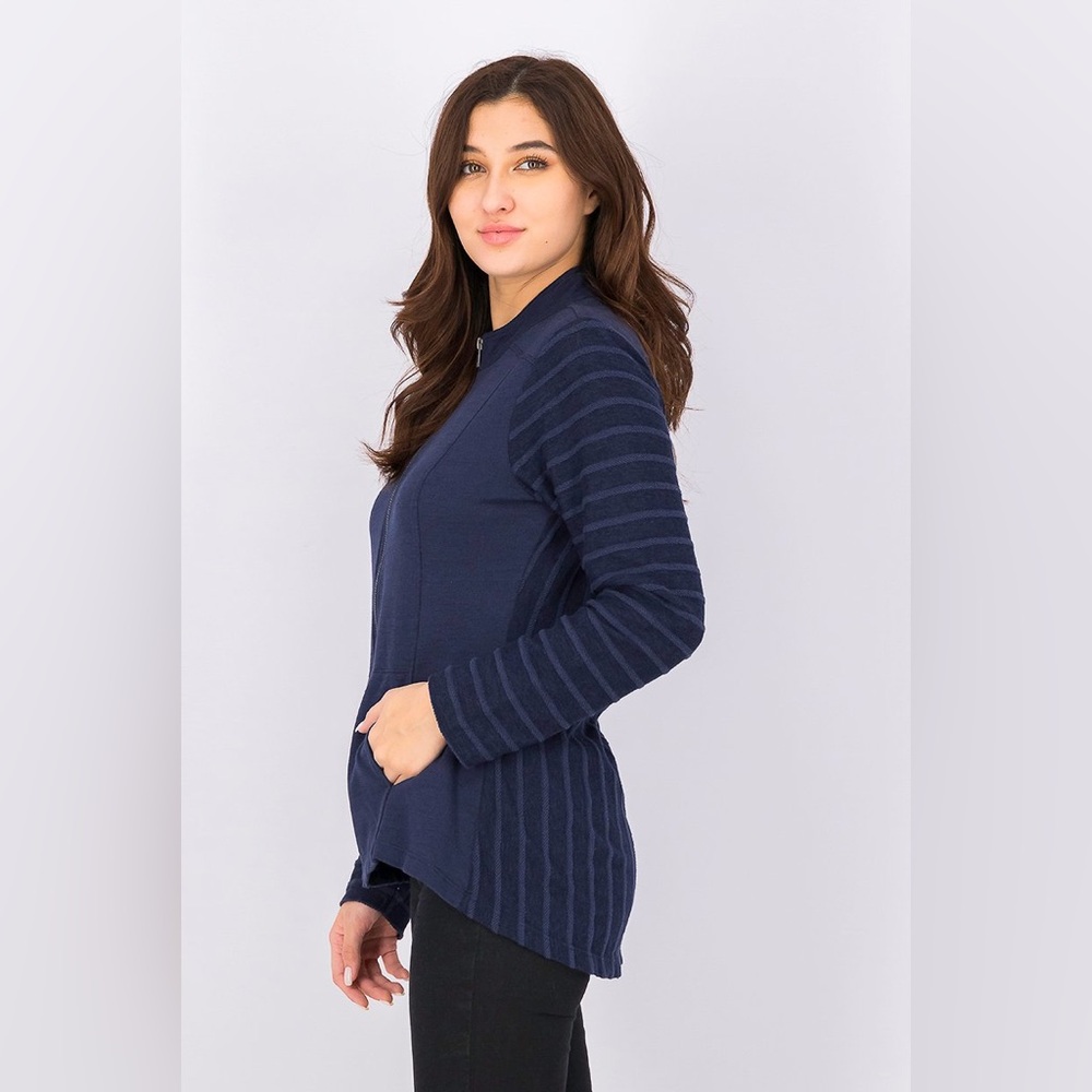 Market & Spruce Gianina Mixed Texture Cardigan NWT - Picture 3 of 8